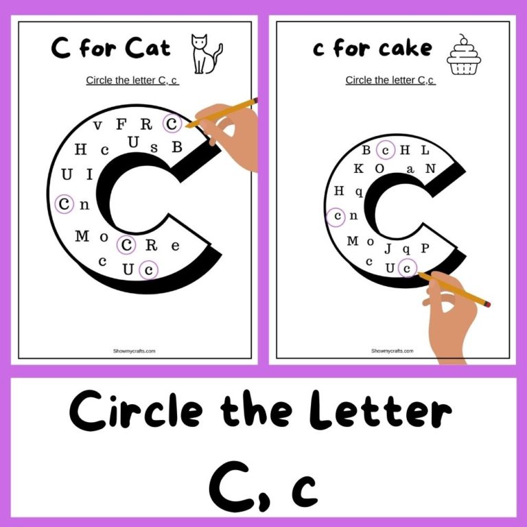 circle letter c..